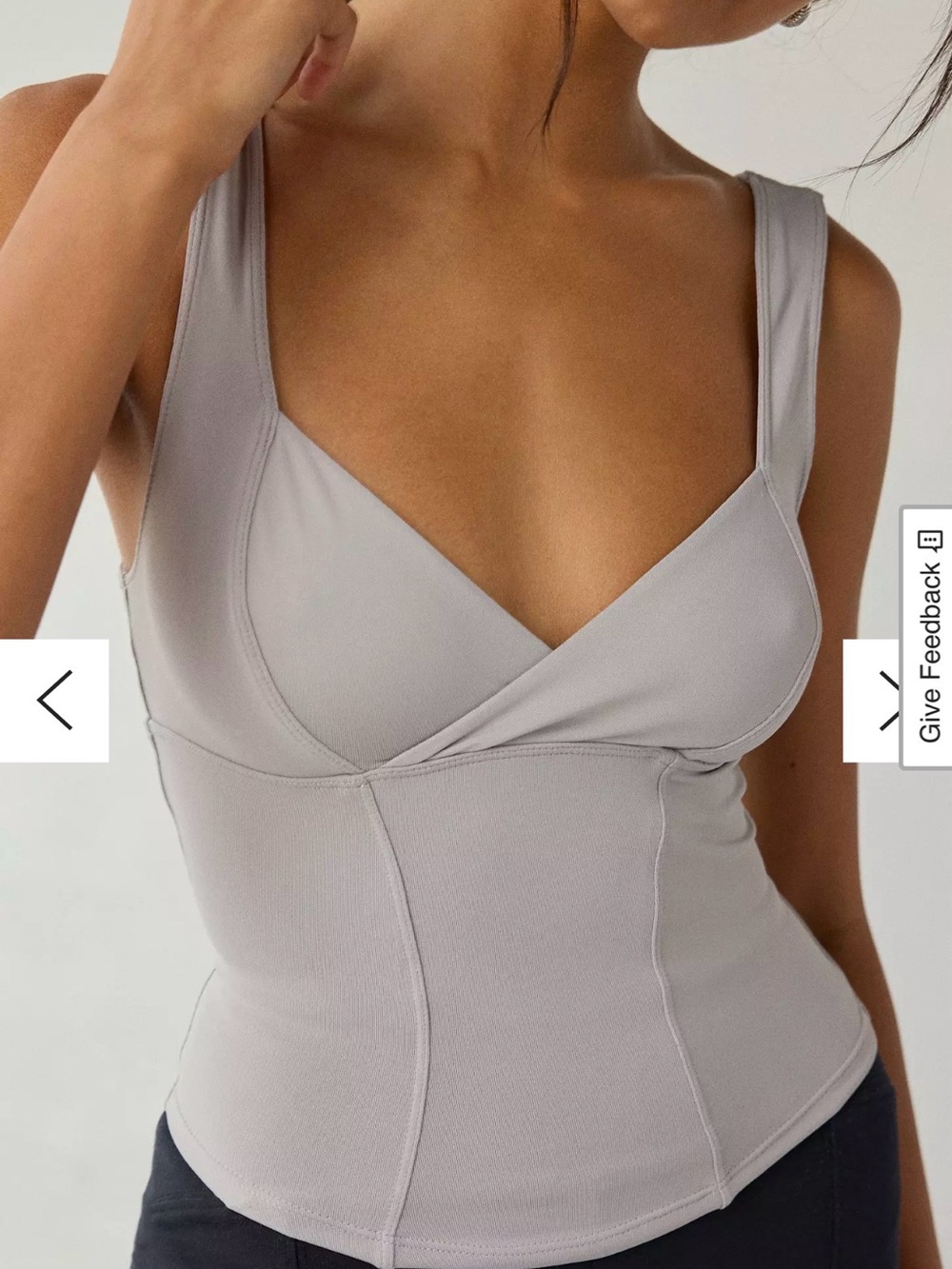 Out From Under FuseForm Seamed Plunge Tank Top